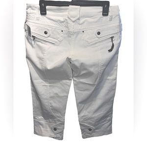 Just Cavalli Womens White Capri pants Size 44